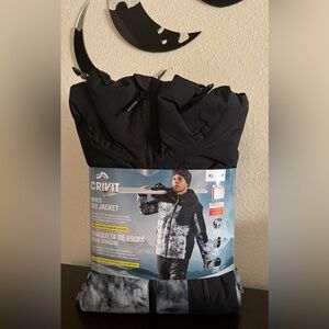 New Crivit Men's Black and Gray Ski Jacket | Coat